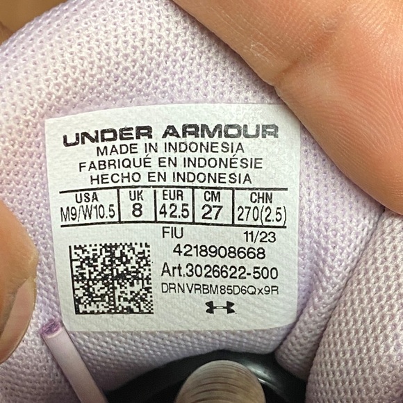 Under Armour Curry 3Z7 “Provence Purple Black” Size 9 - Picture 16 of 16